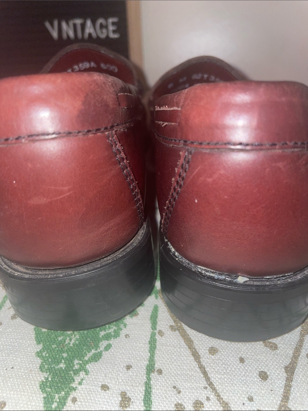 BASS WEGUNS BROWN LOAFERS SLIP ONS SHOES SZ 6 Marietta - Picture 9 of 9